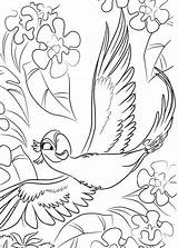Rio Coloring Pages Jewel Getcolorings Movie Beautiful Printable sketch template