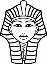 Pharaoh Drawing Egyptian King Tut Tutankhamun Draw Clipart Drawings Kids Paintingvalley Clipartmag Step Cartoon sketch template