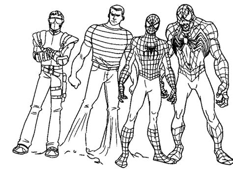 spiderman coloring pages  venom printable kids colouring pages