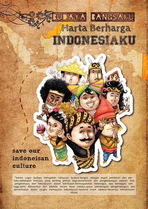 poster budaya indonesia  aziz  deviantart