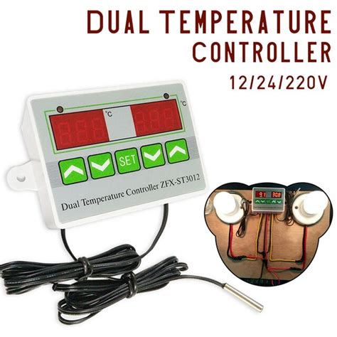 ac  dc   intelligent digital dual thermostat temperature controller regulator temp