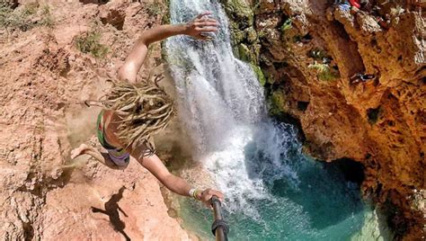 Nothing Cooler Cliff Jumping In The Grand Canyon Looks
