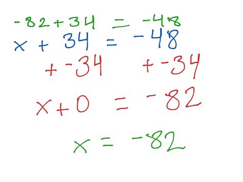 addition equation solution  math chapter  showme