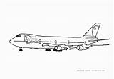 Airplane 747 Coloriage Avion Boeing Samoloty Aviones Airplanes Ecoloringpage Kolorowanki Sheets Imprimé Flugzeug Colorier sketch template