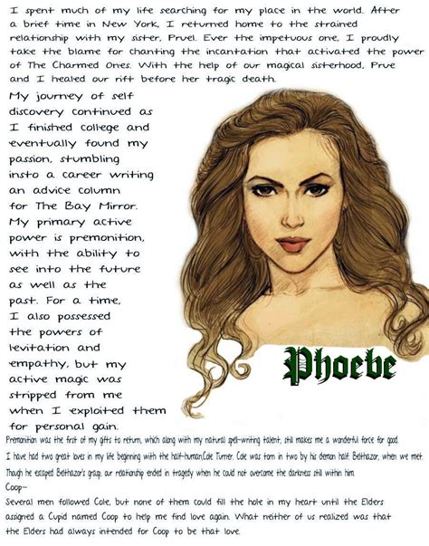 Charmed Series Book Of Shadows Phoebe Halliwell