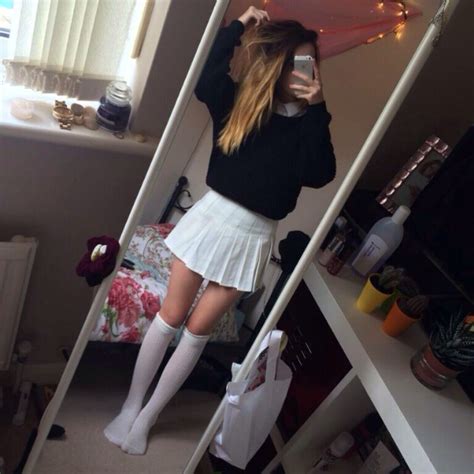 Tennis Skirt Over The Knee Socks Omg F A S H I O N ♡ Pinterest