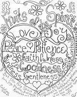 Coloring Pages Binder Fruits Bible Spirit Peace Adult Galatians Color Printable School Poetry 22 Kids Covers Glory Back Sheets Verse sketch template