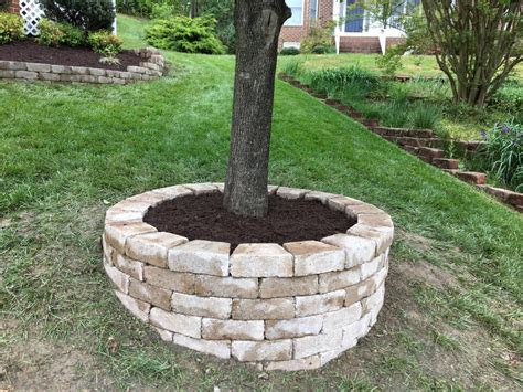 pavers  build ring  tree  installed mulch yelp