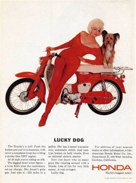 Groovy Chicks On Vintage Motorbike Ads 26 Fascinating