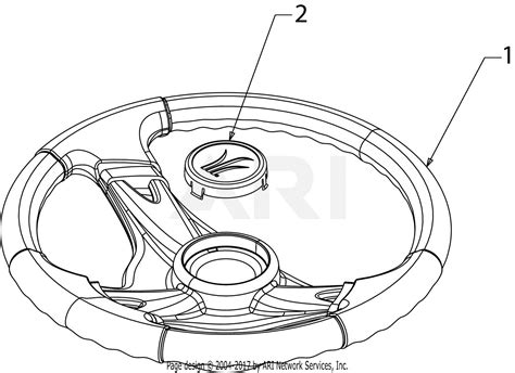 mtd bs  parts diagram  steering wheel