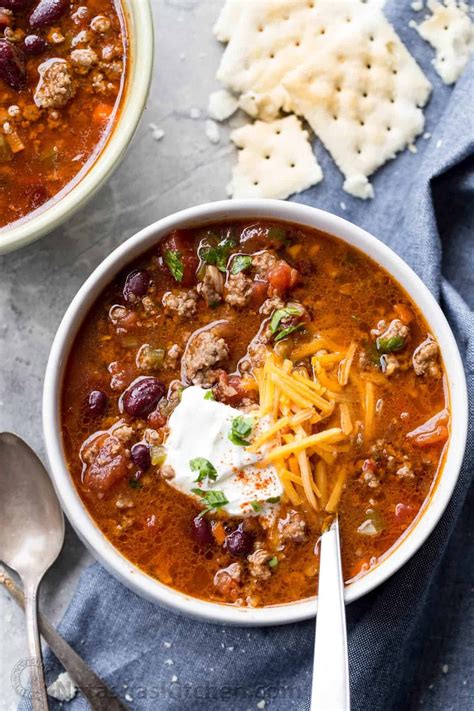 Rich And Hearty Homemade Beef Chili Recipe Loaded With Vegetables