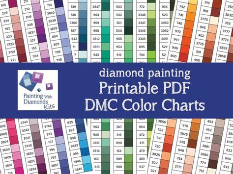 methodical  printable dmc color chart  dmc color chart dmc