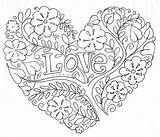 Valentine Heart Read Valentines Coloring sketch template