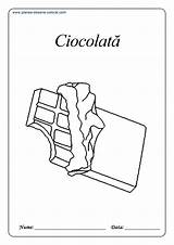 Colorat Desene Dulciuri Planse Ciocolata Copii Tort Imprimanta Scos Animale Educative sketch template