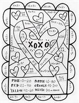 Math Coloring Valentine Packet Pg Etc Valentines Pictograph Word Sheet Search sketch template
