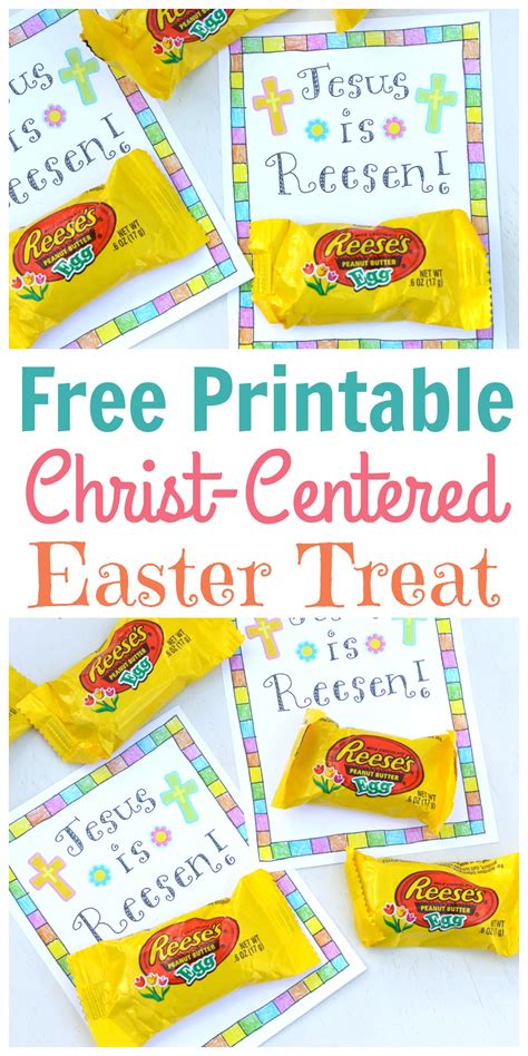 christ centered easter treat tag  printable happy home fairy