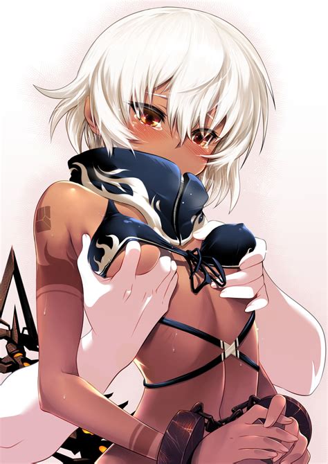ecchi anime erotic and sexy anime girls schoolgirls with tits black rock shooter black
