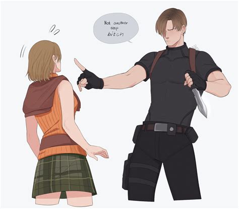 Ashely Is Super Annoying I Agree With Leon Resident Evil Leon