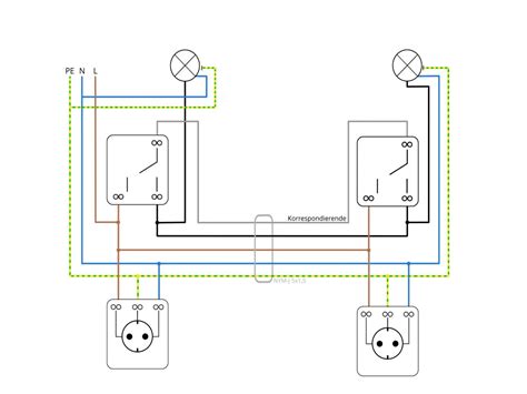 wechselschaltung installation mit schaltplan hauselektrik schaltplan schalter