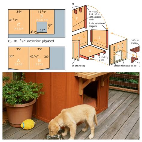 diy dog houses   build  dog house plans blueprints