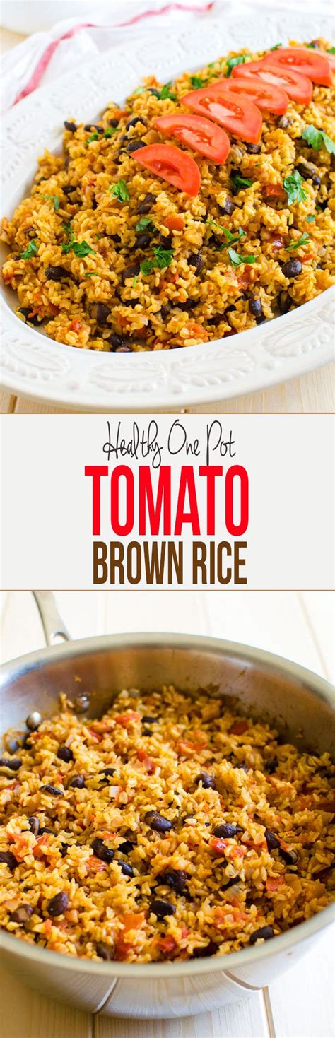 mexican style tomato brown rice recipe food healthy