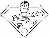Superman Drawing Outline Coloring Getdrawings sketch template