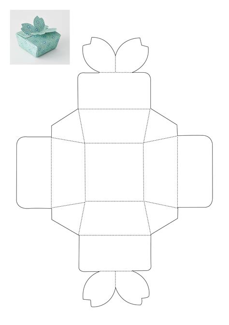 folded box template
