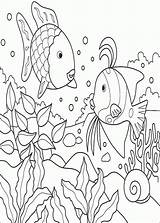 Coloring Fish Rainbow Pages Coloringpagesabc Nature Kids Rainbowfish Posted Print sketch template