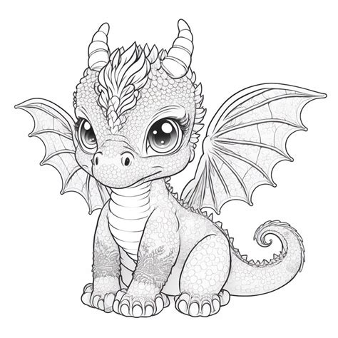 cute dragon coloring pages  kids