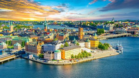 stockholm capital of sweden sunset landscape photography