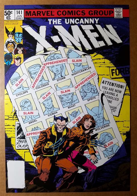 Uncanny X Men 141 Wolverine Jean Grey Marvel Comics Poster