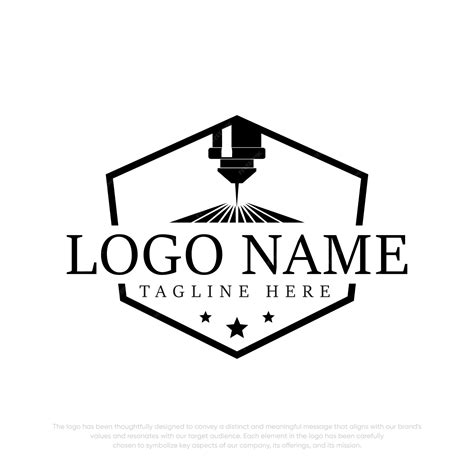 premium vector laser logo laser cutting logo vector logo