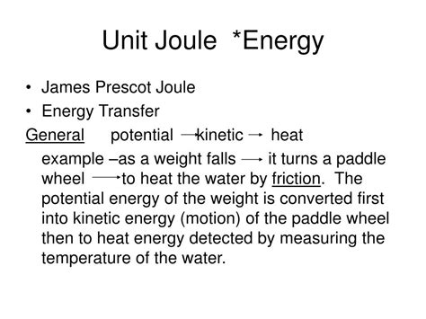 unit joule energy powerpoint    id