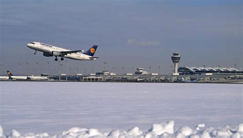winter  airport flughafen muenchen