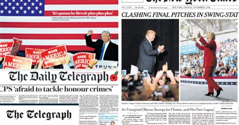 us election 2016 how newspapers around the world reacted as americans