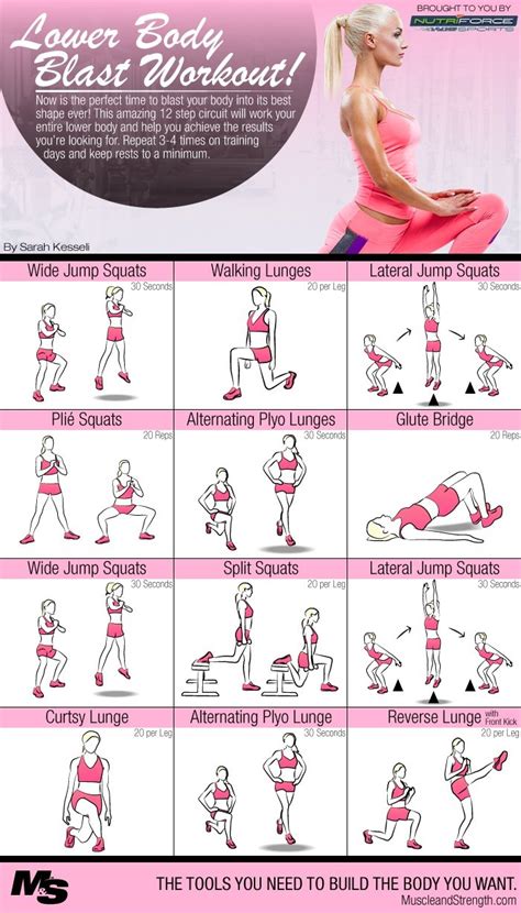 Intense Lower Body Blast Circuit Workout Muscle And Strength