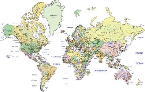 highly detailed political world map  labeling stock illustration  image  istock