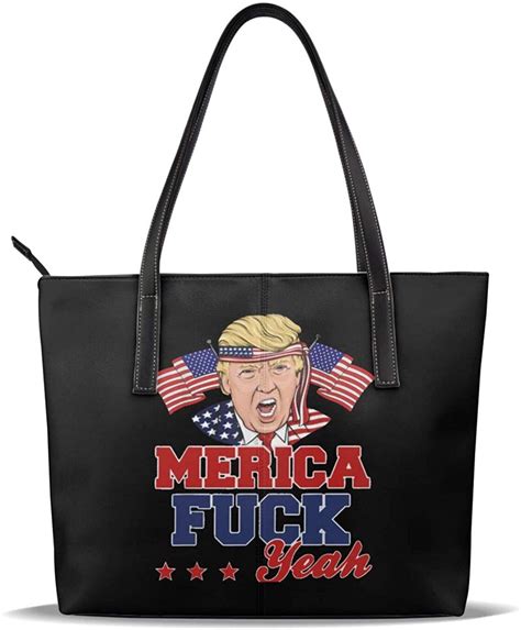 A Merica Fuck Yeah Fashion Leather Handbags Tote Bags