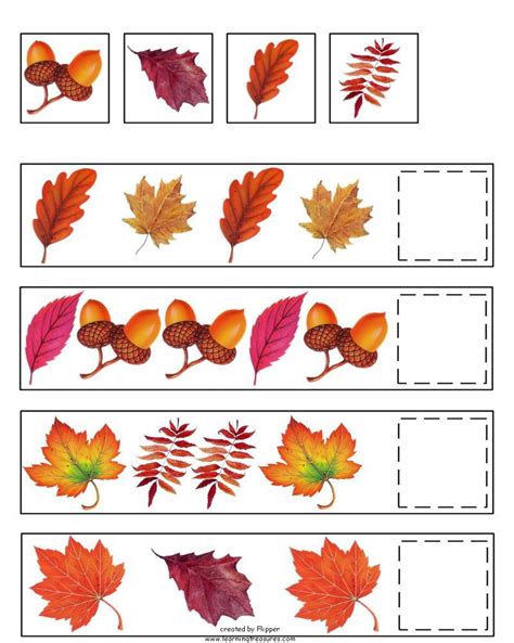 preschool math google images fall preschool fall patterns autumn