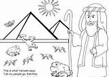 Plagues Exodus Coloring4free Moses Passover Plagas Diez Pragas Coloringhome Religiosidade Mitos Moises Egypt Egito Moisés Cristo Catequese sketch template