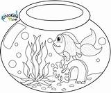 Coloring Goldfish Pages Bowl Fishbowl Drawing Fish Color Printable Water Getdrawings Sheets Animal Book Print Teamcolors Coloring99 sketch template