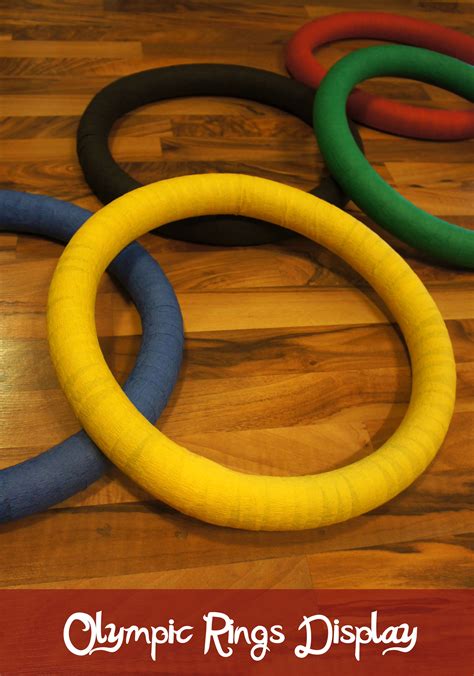 olympic rings display plumbing paper  ring displays