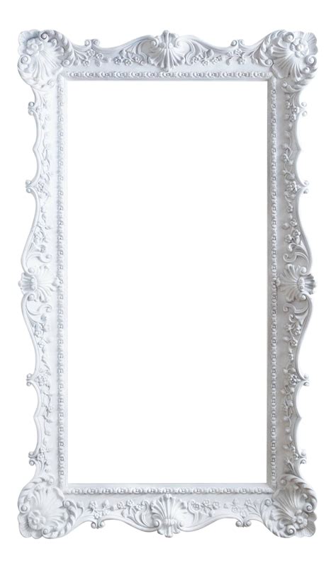 white frame png transparent