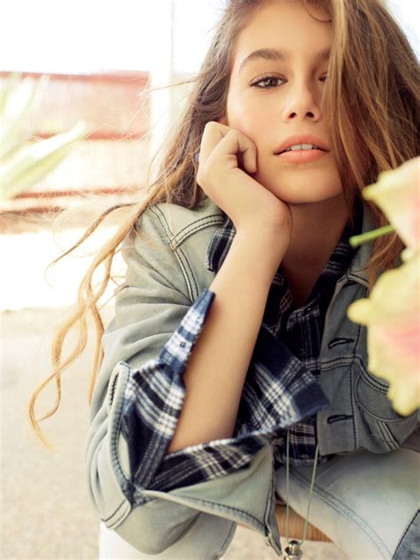 cindy crawford s 13 year old daughter models for teen vogue her ie