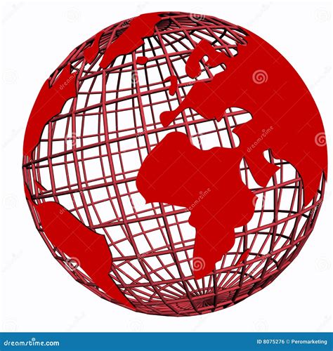 red globe royalty  stock image image