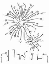 Feu Artifice Momes Explosion Feux sketch template