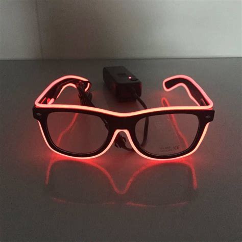 china cool red el wire light glasses china light  sunglasses  led light sunglasses price
