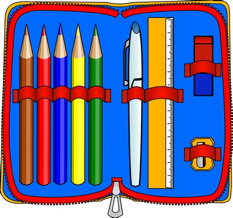 pencil case vector clipart image  stock photo public domain