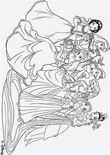 Ausmalbilder Prinzessinnen Prinzessin Mandala Arielle sketch template