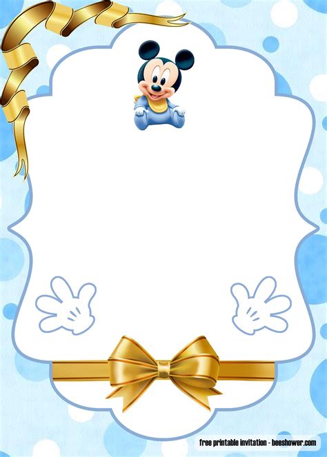 printable blank mickey mouse invitation template